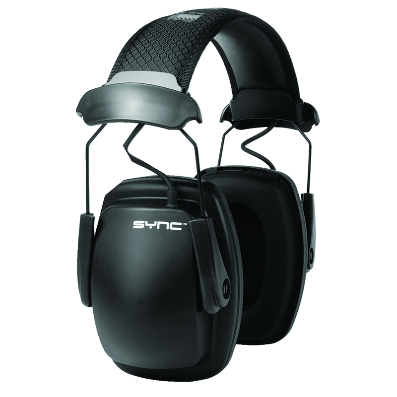 Howard Leight LF501030110 Sync Stereo Earmuff with Audion Input Jack for MP3 Players, NRR 25