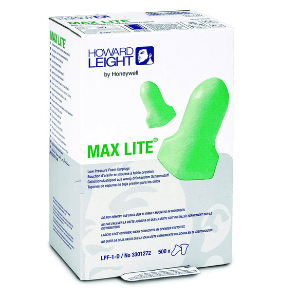 Howard Leight LF50LPF1D Max Lite Bulk - Earplug Refill - SCE (500)