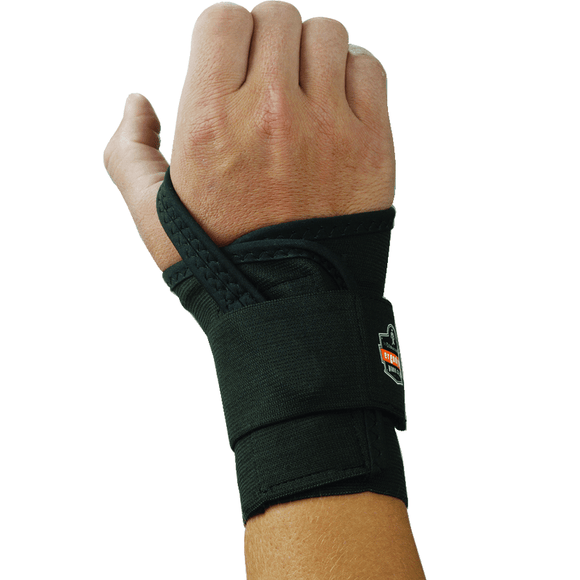 Ergodyne LF654000LM 4000 Wrist Support Left Hand Med Black