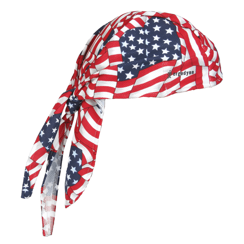 Ergodyne LF656710SS 6710 Triangle Tie Hat Stars/Stripes