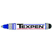 Dykem LL6016013 Texpen Medium Marker - Stainless Steel Ball Tip - Blue