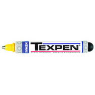 Dykem LL6016063 Texpen Medium Marker - Stainless Steel Ball Tip - Yellow