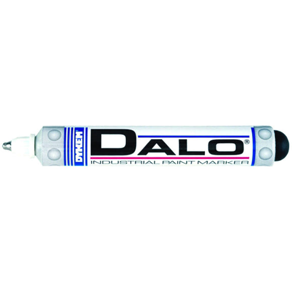 Dykem LL6026083 Dalo Medium Marker - Stainless Steel Ball Tip - White