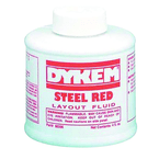 Dykem LL6080396 Layout Fluid - Brush-in-Cap Bottle - Red - 4.0 oz