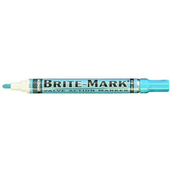Dykem LL6084008 Brite-Mark Paint Marker - Oil Based - Light Blue