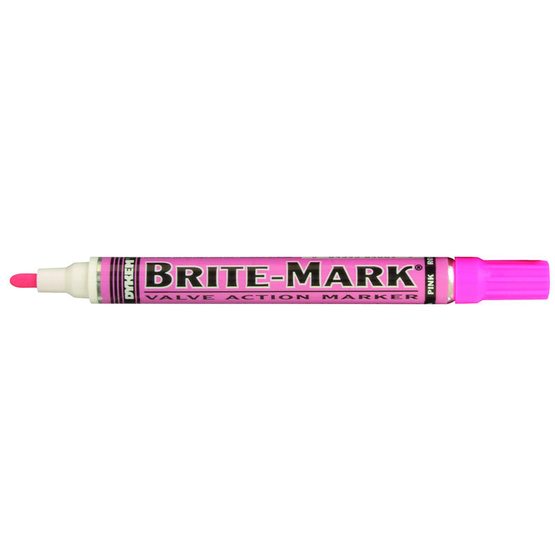 Dykem LL6084009 Brite-Mark Paint Marker - Oil Based - Pink