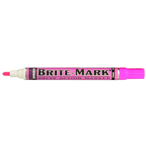 Dykem LL6084009 Brite-Mark Paint Marker - Oil Based - Pink