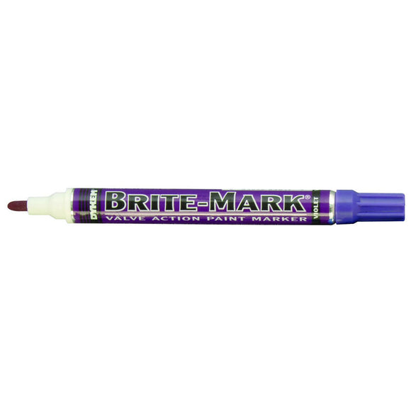 Dykem LL6084019 Brite-Mark Paint Marker - Oil Based - Violet