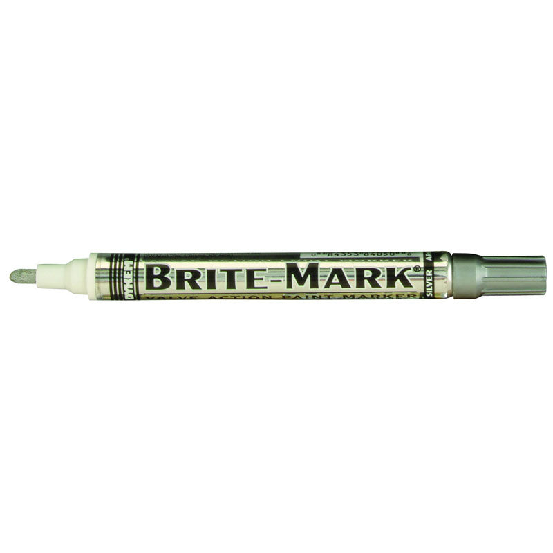 Dykem LL6084050 Brite-Mark Paint Marker - Oil Based - Silver