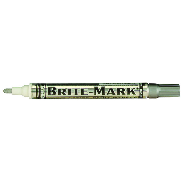 Dykem LL6084050 Brite-Mark Paint Marker - Oil Based - Silver