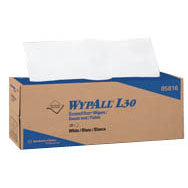 Kimberly-Clark LM5505816 16.4 x 9.8'' - Package of 120 - WypAll L30 Pop-Up Box