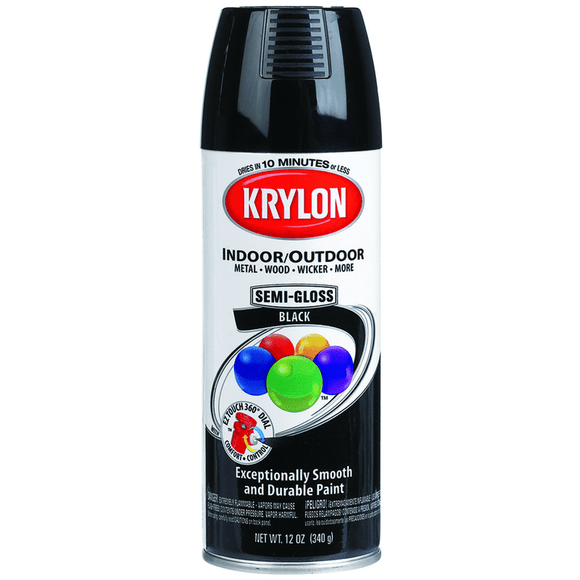 Krylon LP40K1601 16oz Gloss Black Spray Paint