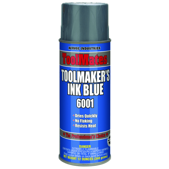 Crown LP506001 Toolmaker's Ink - Blue - 12 oz Aerosol