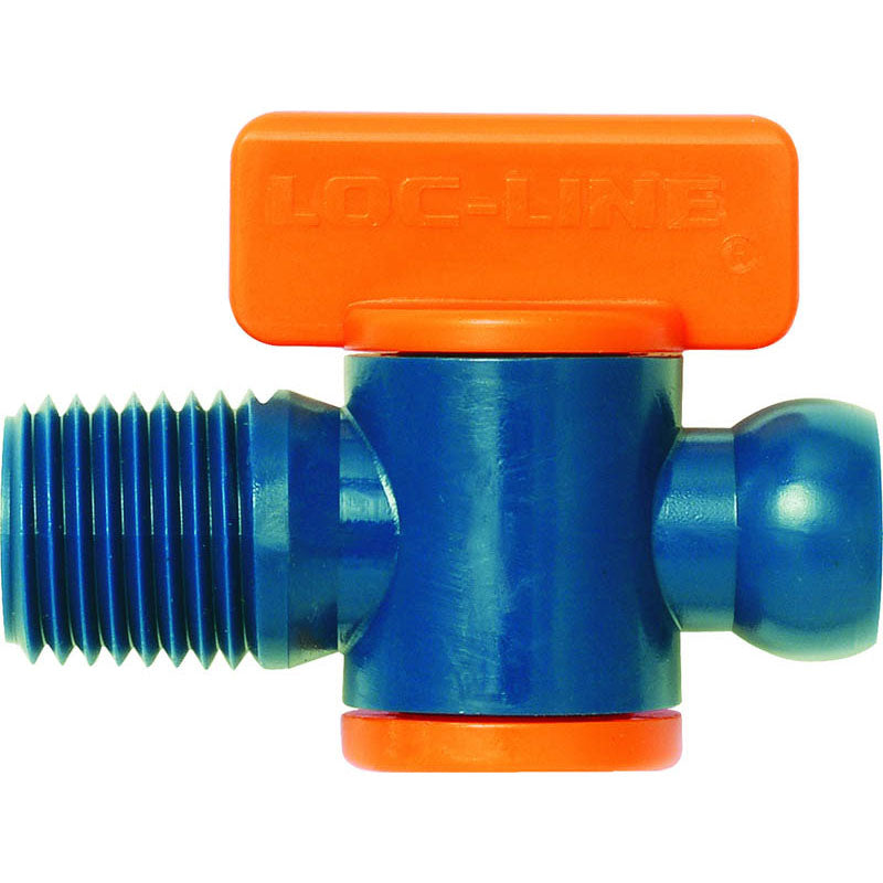 Loc-Line LV5521192 Coolant Hose System Component - 1/4" Inside Diameter System-1/4" Male NPT Valve (Pack of 2)