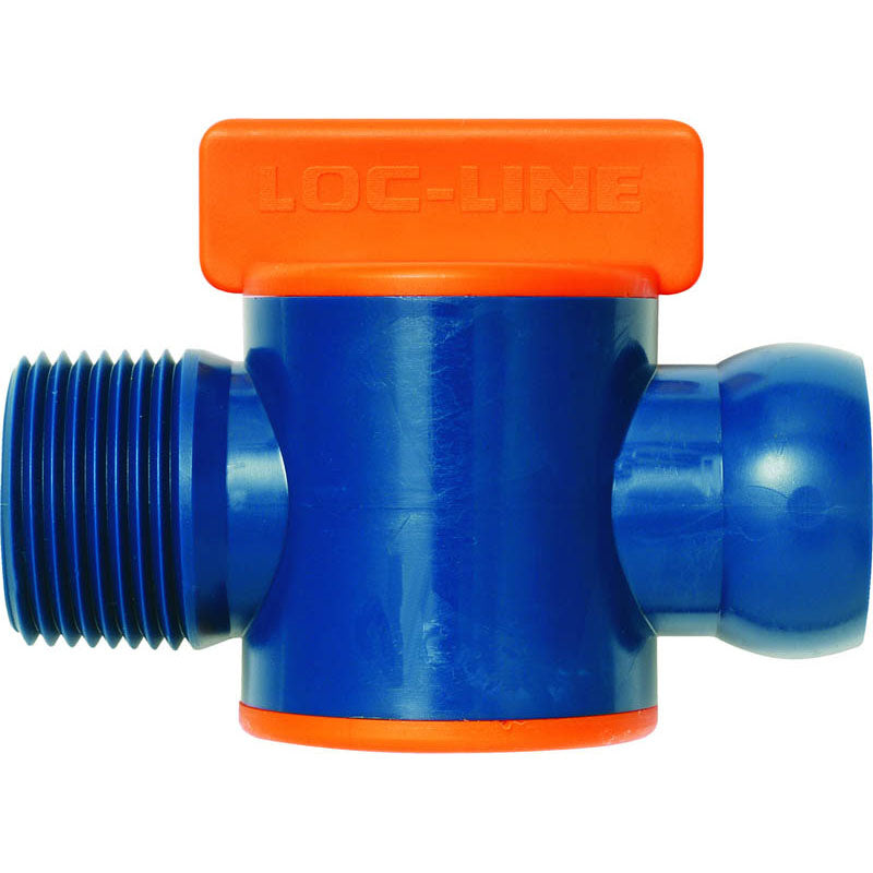 Loc-Line LV5561516 3/4" Male NPT Valve 2 Piece - Coolant Hose System Component