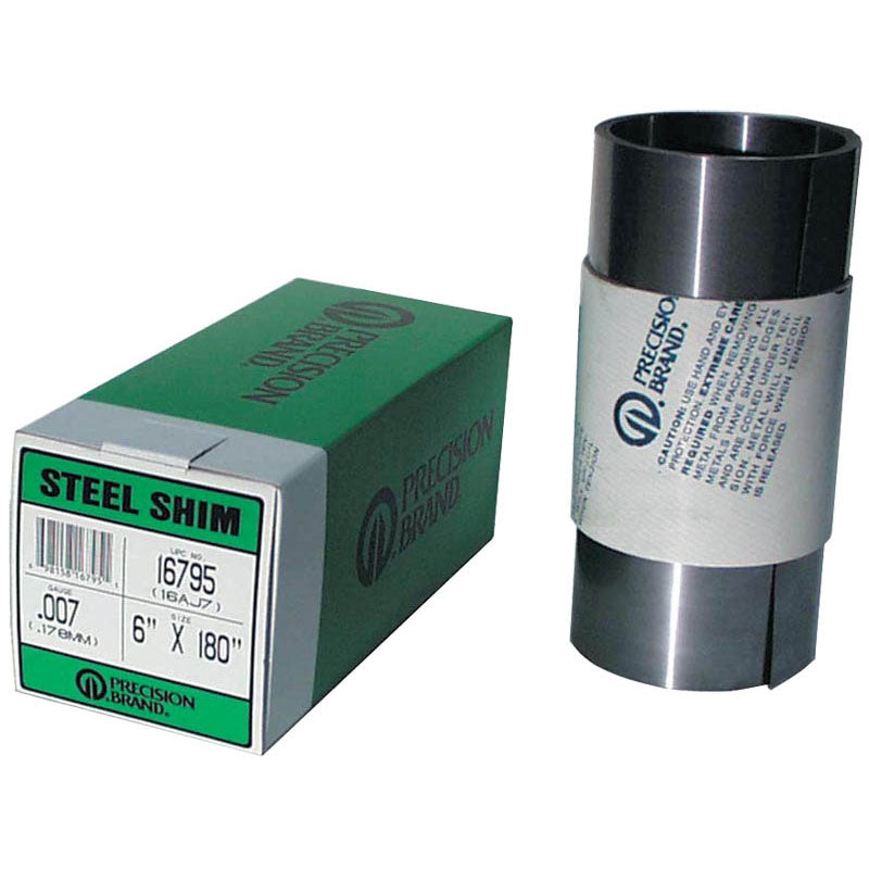 Precision Brand MA5216765 Steel Shim Stock Roll - 6" x 180" (0.003" Thickness)