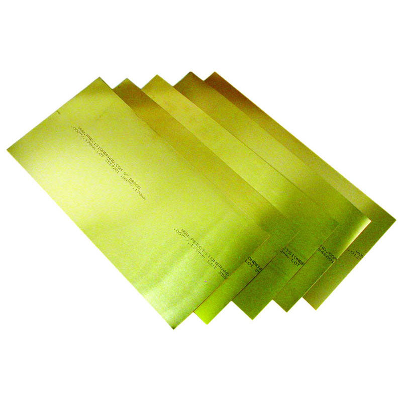 Precision Brand MA5217950 Brass Shim Stock Assortment - 6" x 18" (0.001" to 0.015" Thickness)