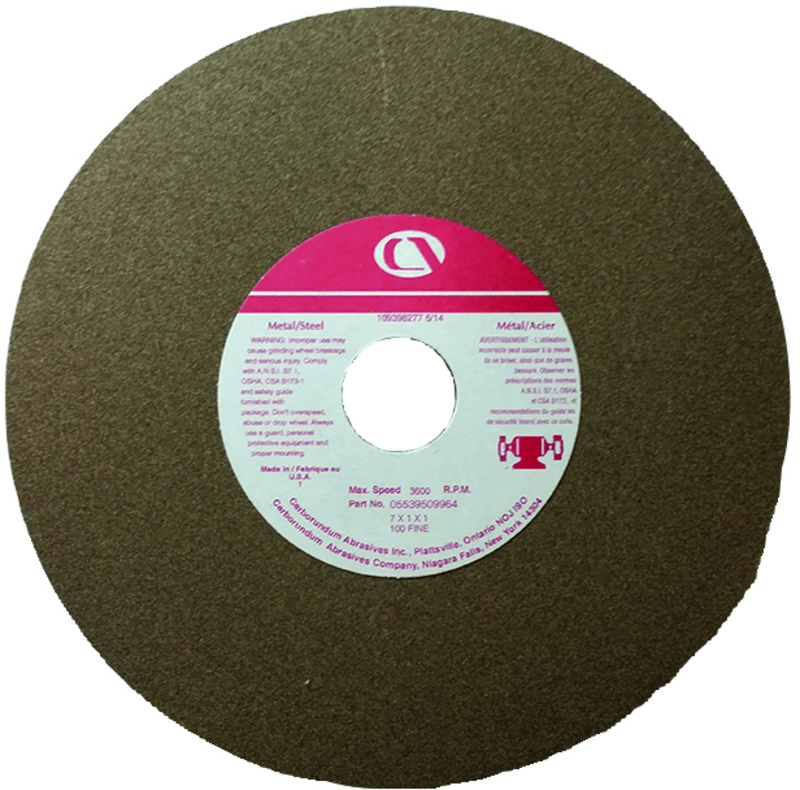 Carborundum MG3709914 8" x 1" x 1" - Silicon Carbide-120I Type 1 - Bench & Pedestal Wheel