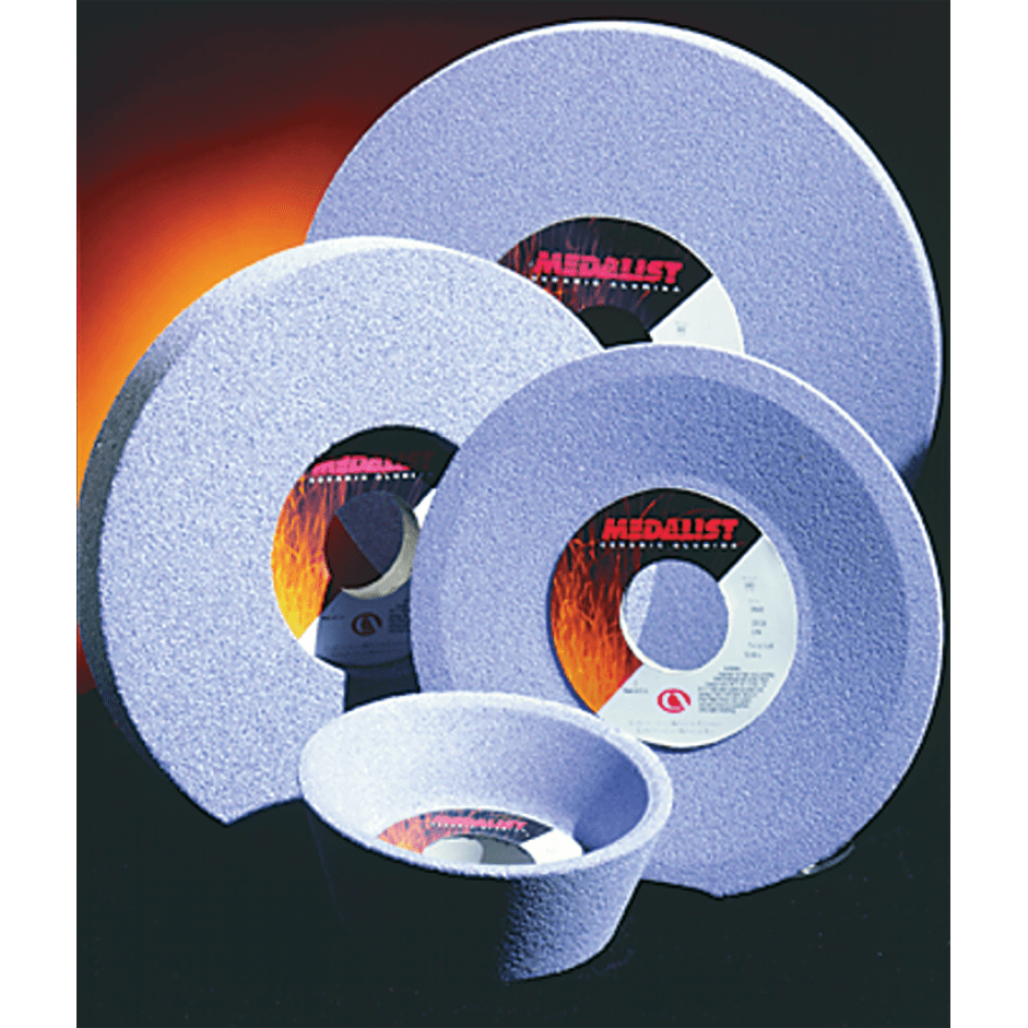 Carborundum MG3727276 8" x 3/4" x 1 1/4" - Ceramic (SG) / 46K Type 1 - Medalist Surface Grinding Wheel