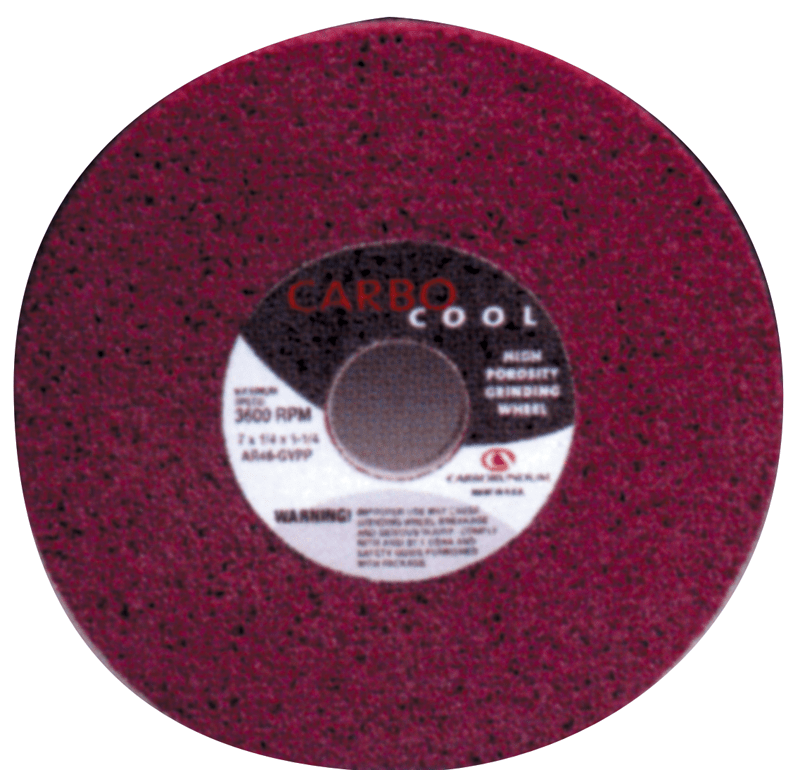 Carborundum MG3764486 7" x 1/2" x 1 1/4" - Aluminum Oxide (AR) / 60H Type 1 - Surface Grinding Wheel