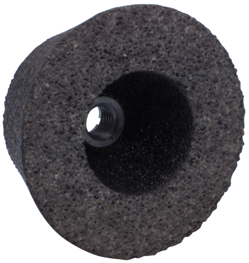 Carborundum MG420540 5" x 3-3/4" x 2" x 5/8"-11 - Aluminum Oxide (A) / 24P Type 11 Snag Wheel