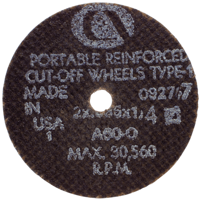 Carborundum MG4609263 3" x 1/16" x 3/8" - A36-TBFW - Aluminum Oxide Reinforced Cut-Off Wheel