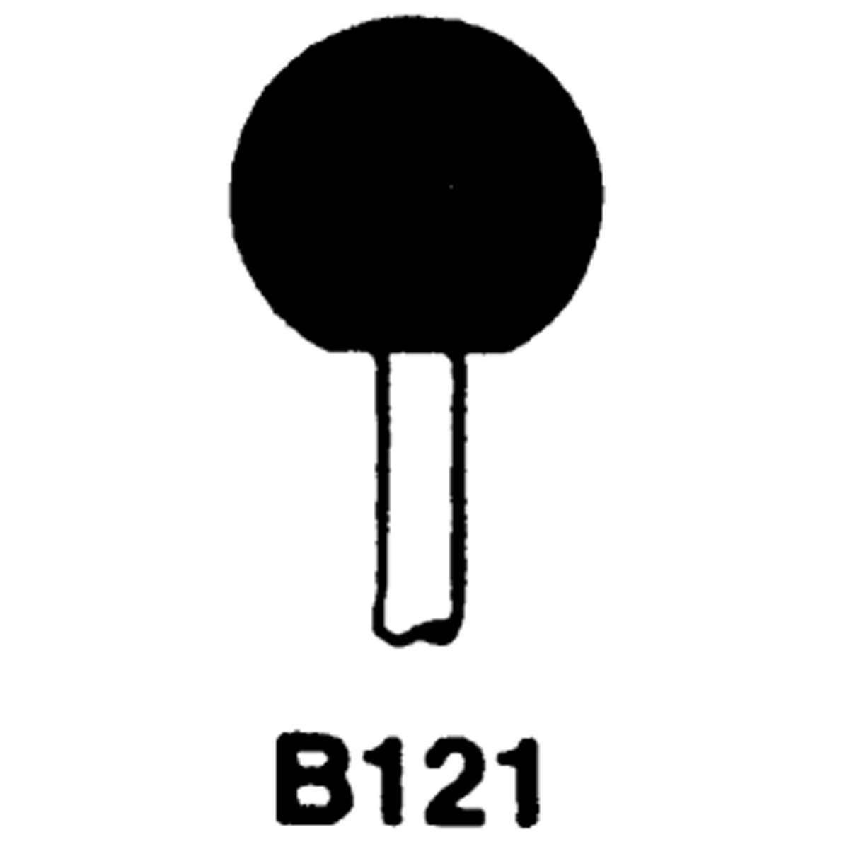 Cratex MG6475331 3/8" x 3/4" - B52 - Fine Resin Bonded Rubber Mounted Wheel