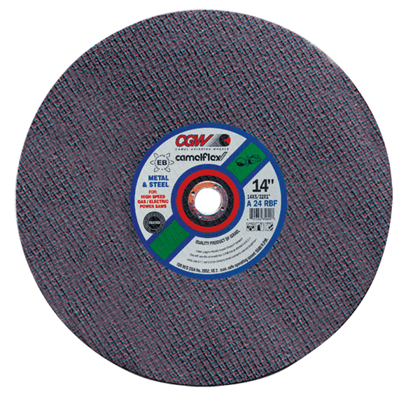 CGW MG9035601 14" x 5/32" x 20 mm - AC24-RBF - Aluminum Oxide & Silicon Carbide Combo Reinforced Cut-Off Wheel