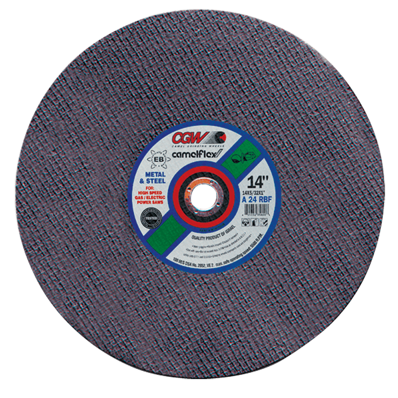 CGW MG9035602 14" x 5/32" x 1" - AC24-RBF - Aluminum Oxide & Silicon Carbide Combo Reinforced Cut-Off Wheel