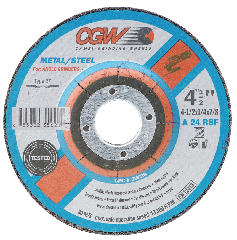 CGW MG9035645 7" x 1/4" x 5/8" 11 - Zirconia - Depressed Center Wheel