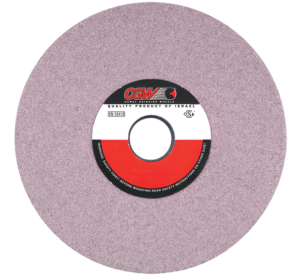 CGW MG9037771 8" x 1/2" x 1 1/4" - Ceramic Grain (AS3) 46-J Type 1 - (No Recess) Surface Grinding Wheel