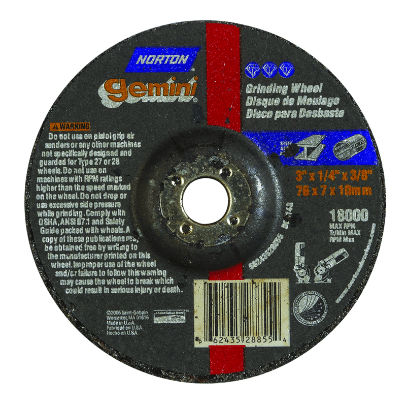 Norton Abrasives MH60060023604 6 x .045 x 7/8" Gemini RightCut Right Angle Cut-Off Wheel A 36 Q B Type 01/41