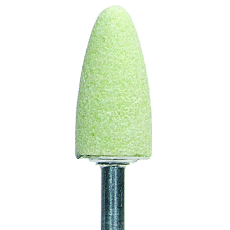 Norton Abrasives MH67B52P49046 3/8" x 3/4" 1/8" Spindle Quantum Mounted Point B52 80 Grit Ceramic Alumina