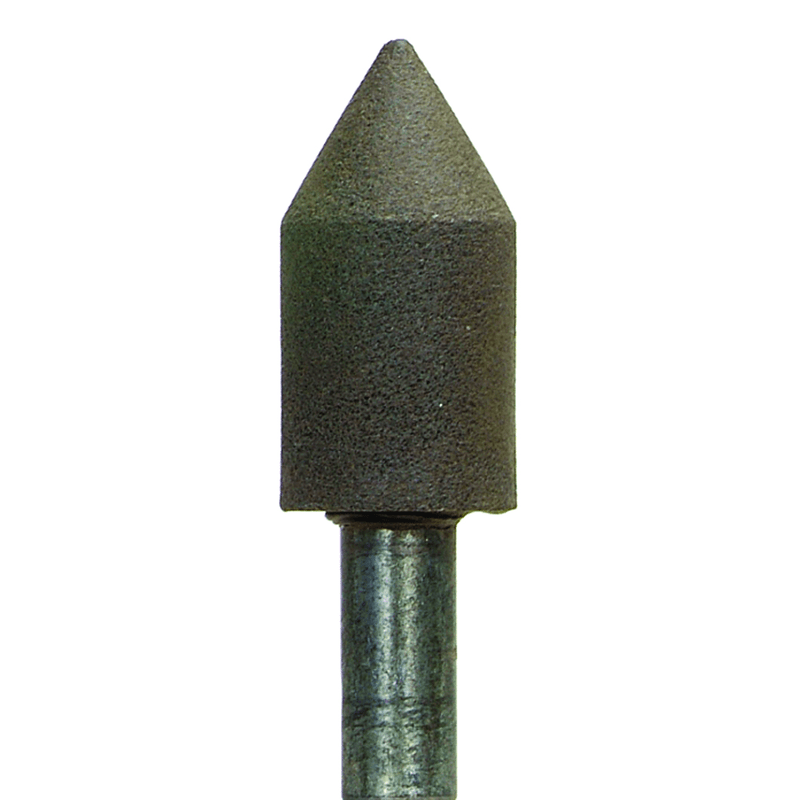 Norton Abrasives MH67CL10222926 1" x 2" 1/2" Spindle Center Lap Mounted Point 80 Grit Aluminum Oxide