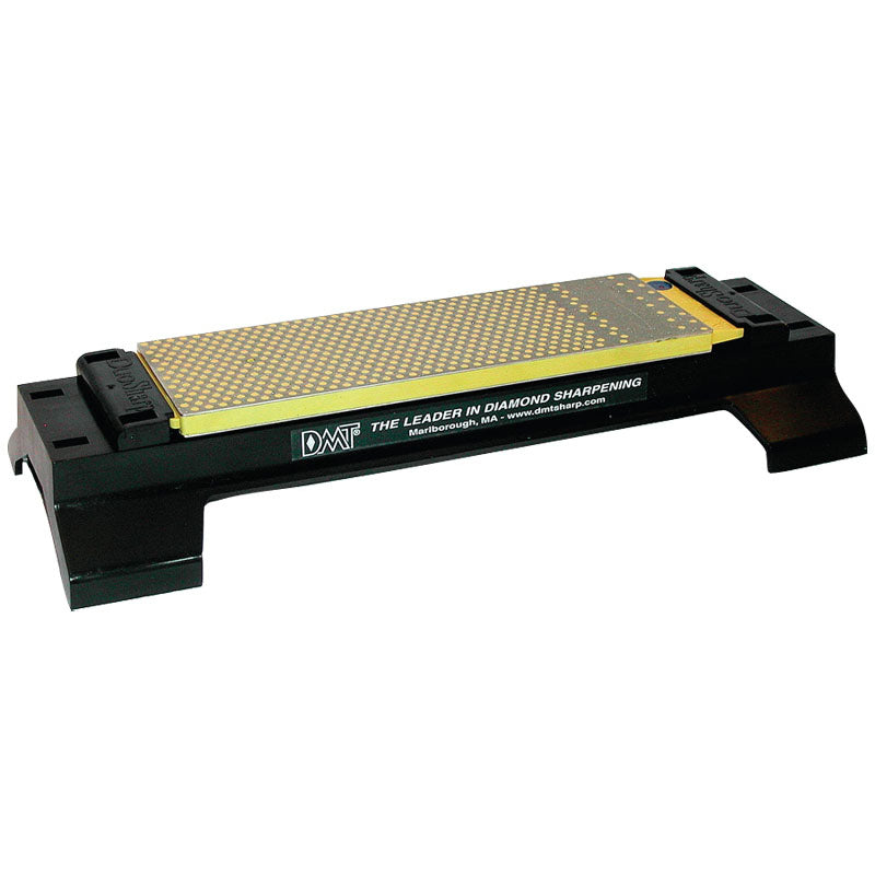 DMT MJ6500369 8" x 2-5/8" x 3/8" - Fine/Coarse Grit - Rectangular Bench Model Duo-Sharp Diamond Whetstone with Base