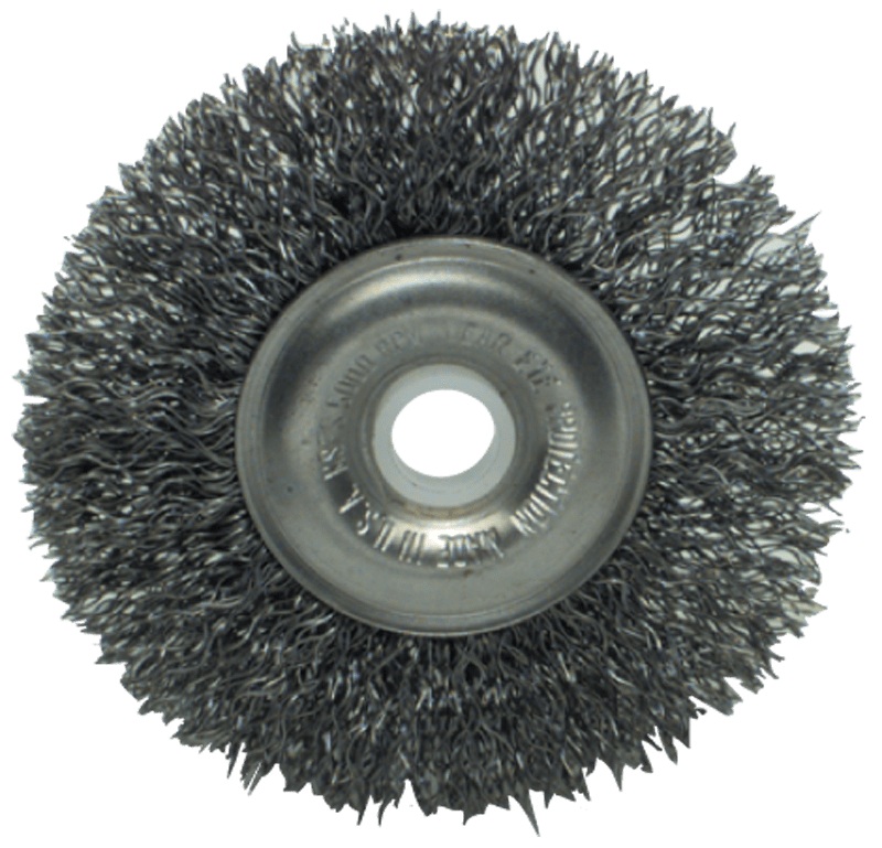 Weiler MK5036480 4" Diameter-1/2"-3/8" Arbor Hole - Crimped Steel Wire Straight Wheel