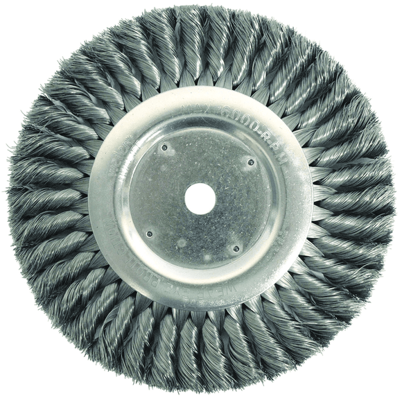Weiler MK5108395 8" Diameter-5/8" Arbor Hole - Knot Twist Stainless Straight Wheel