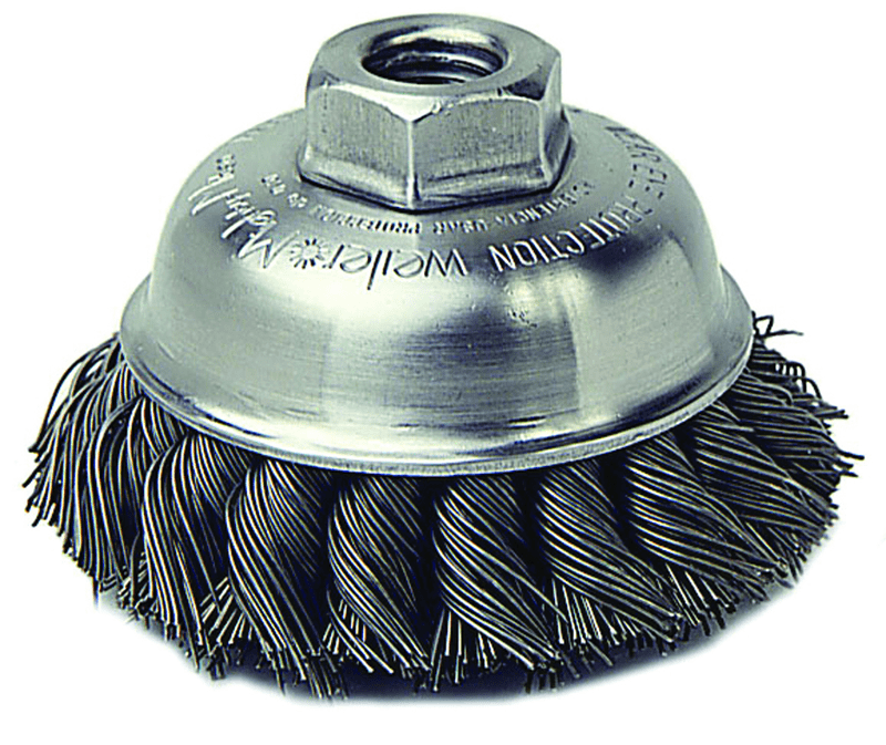 Weiler MK5113151 3-1/2" Diameter - M-10 x 1.50 Arbor Hole - Knot Steel Wire Cup Wheel