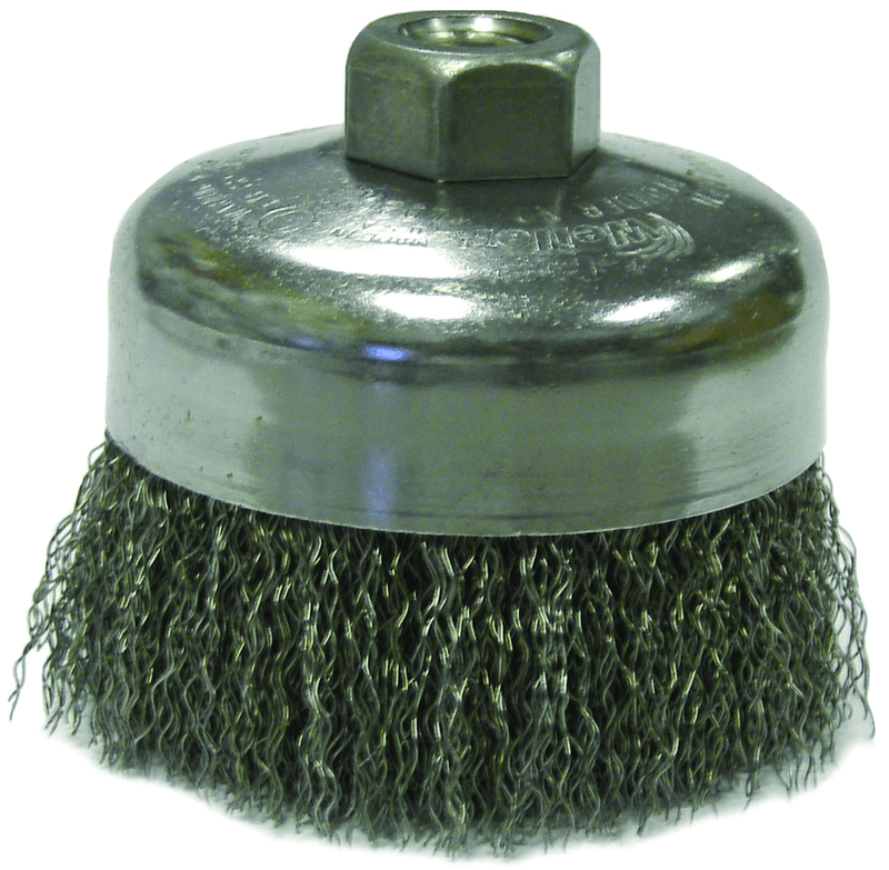 Weiler MK5114126 4" Diameter-5/8"-11 Arbor Hole - Crimped Stainless Cup Wheel