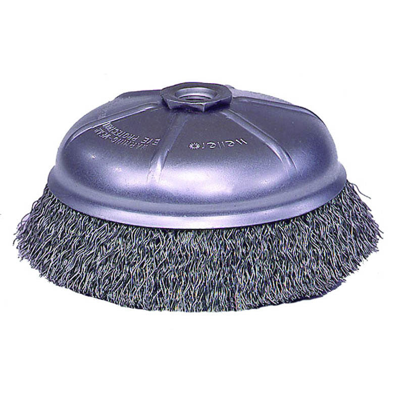Weiler MK5114166 6" Diameter-5/8"-11 Arbor Hole - Crimped Stainless Cup Wheel