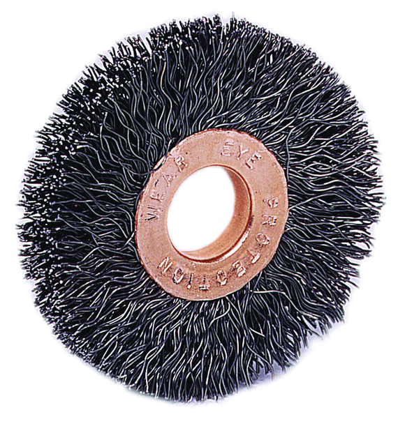 Weiler MK5116873 2" Diameter-1/2"-3/8" Arbor Hole - Copper Center Stainless Straight Wheel
