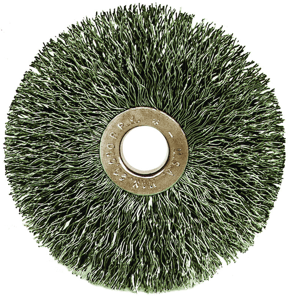 Weiler MK5116943 3" Diameter-1/2" Arbor Hole - Copper Center Stainless Straight Wheel