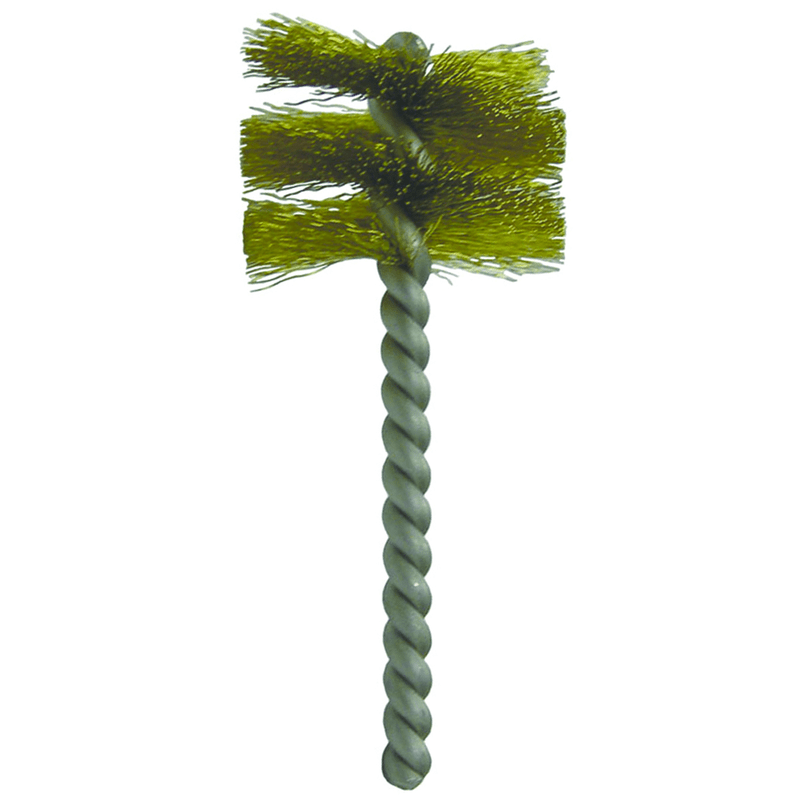 Weiler MK5121152 1 1/2" Power Tube Brush-0.008" Brass, 1 Brush Length - Non-Sparking Wire Wheel