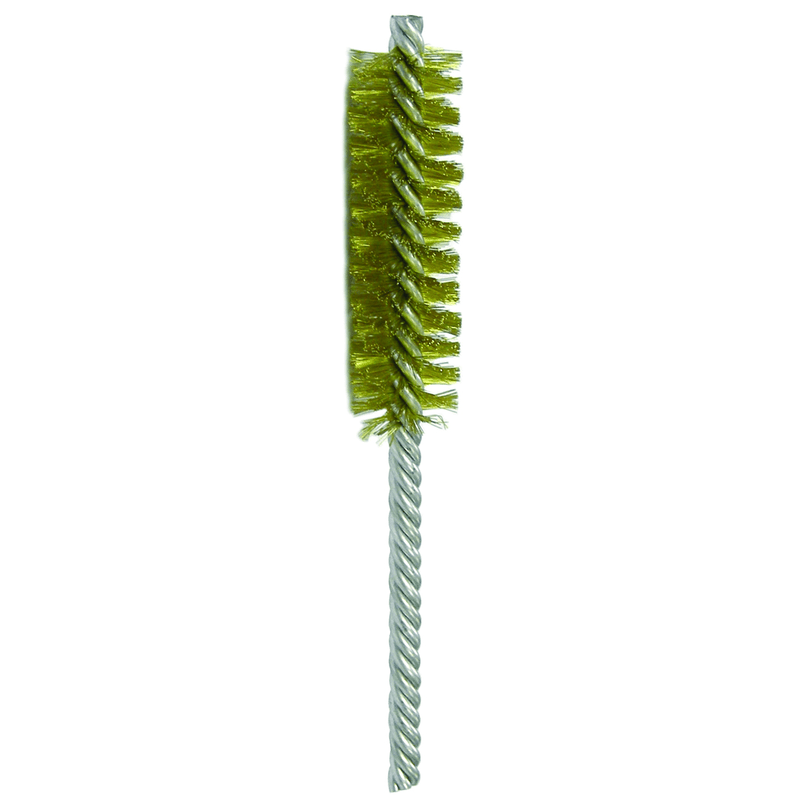 Weiler MK5121178 1/2" Power Tube Brush-0.006" Brass, 2 Brush Length- Non-Sparking Wire Wheel