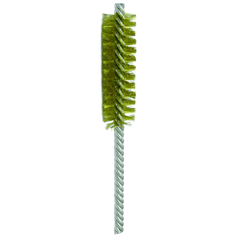 Weiler MK5121218 1" Power Tube Brush-0.006" Brass, 2-1/2 Brush Length - Non-Sparking Wire Wheel