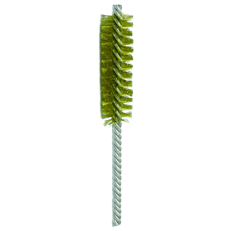 Weiler MK5121219 5/8" Power Tube Brush-0.008" Brass, 2 Brush Length - Non-Sparking Wire Wheel