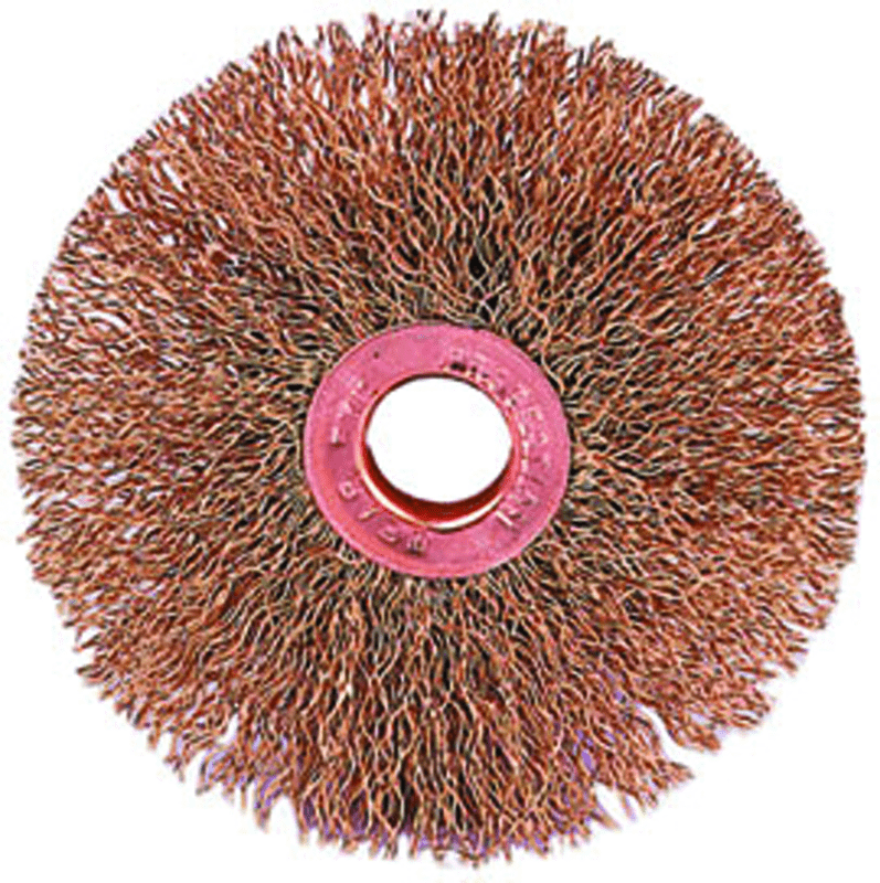 Weiler MK5129086 2" x 1/2"-0.0118" Wire Size - Brass Non-Sparking Wire Wheel