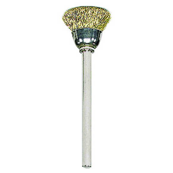 Weiler MK5526075 5/8'' Diameter - Brass Wire Mini Cup Brush