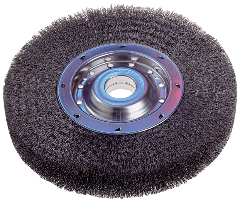 Osborn International MK6022003 4 1/4" Diameter-2" Arbor Hole - Crimped Steel Wire Straight Wheel