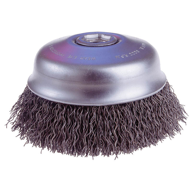 Osborn International MK6032134 4" Diameter-5/8"-11 Arbor Hole - Crimped Steel Wire Cup Wheel